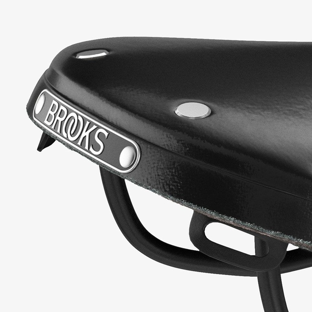 Bicycle saddle Brooks Leather B17 Narrow Black