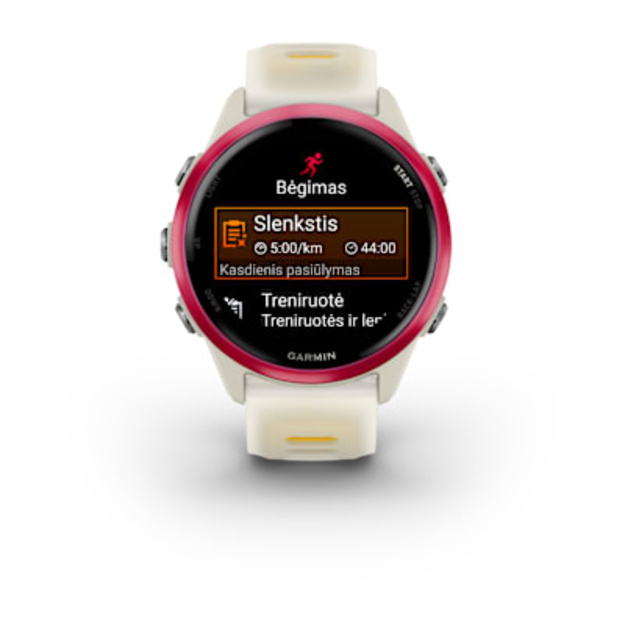 Garmin Forerunner 570 - 42mm i&scaron;manusis sportinis laikrodis (Rožinės / Kreminės spalvos)