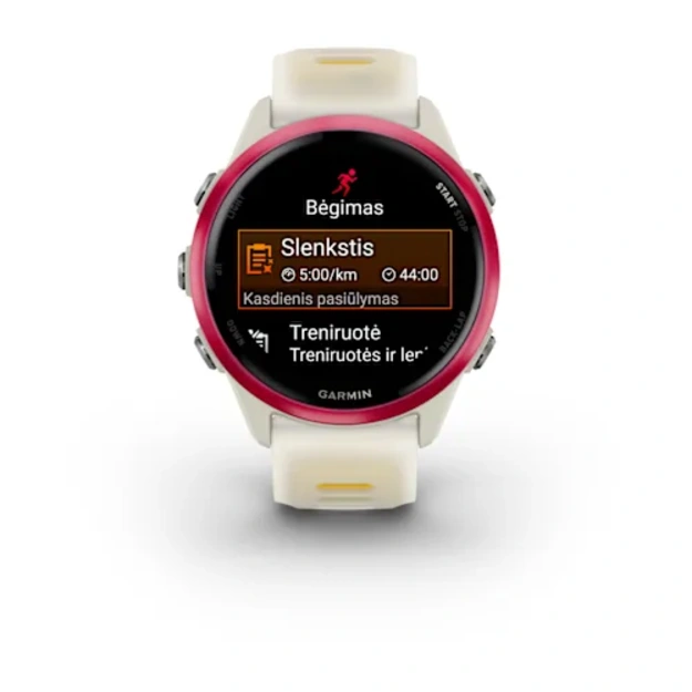 Garmin Forerunner 570 - 42mm i&scaron;manusis sportinis laikrodis (Rožinės / Kreminės spalvos)