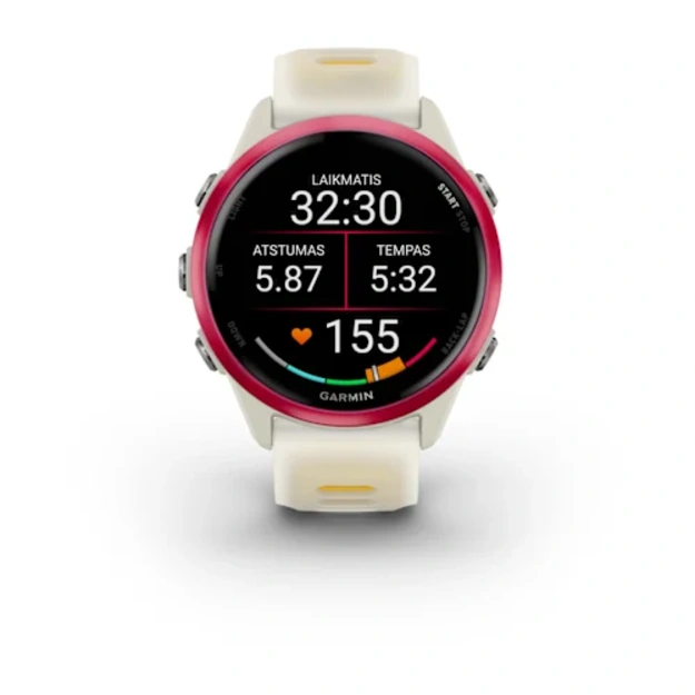 Garmin Forerunner 570 - 42mm i&scaron;manusis sportinis laikrodis (Rožinės / Kreminės spalvos)