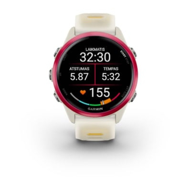 Garmin Forerunner 570 - 42mm i&scaron;manusis sportinis laikrodis (Rožinės / Kreminės spalvos)