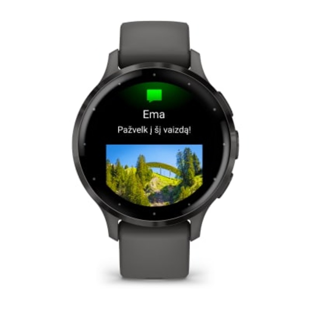Garmin Venu&reg; 3S i&scaron;manusis sportinis laikrodis (skalūno / akmenėlių spalvos)