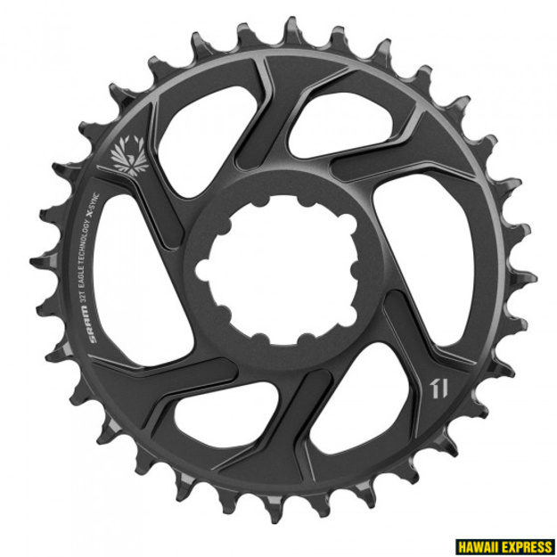 Priekinė žvaigždė SRAM Eagle X-SYNC 2 SL 34T Direct Mount 3 mm ofsetas Boost auksinė