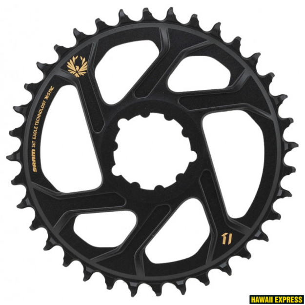 Priekinė žvaigždė SRAM Eagle X-SYNC 2 36T Direct Mount 3 mm ofsetas Boost auksinė