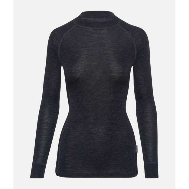 Termo mar&scaron;kinėliai Thermowave mot. Merino Active warm ilgom rankovėm juodi melanžiniai