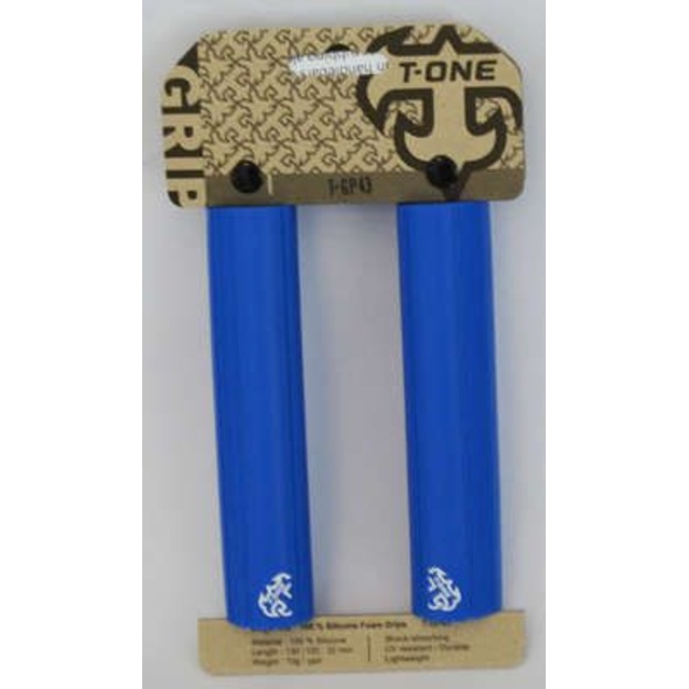T-One Silicon Deja Vu blue handles