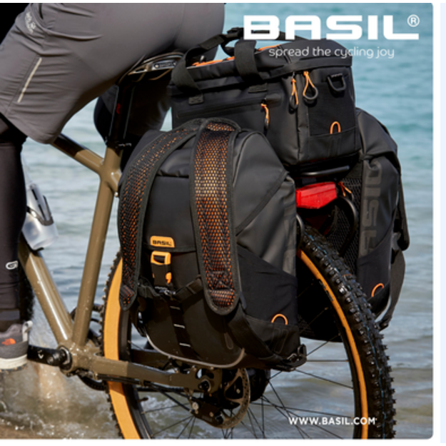 Basil Miles Tarpaulin Trunkbag 32 x 20 x20,5 cm black
