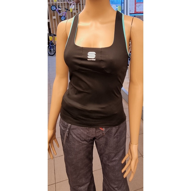 Sportful Sun & Sea Racerback black sleeveless t-shirt