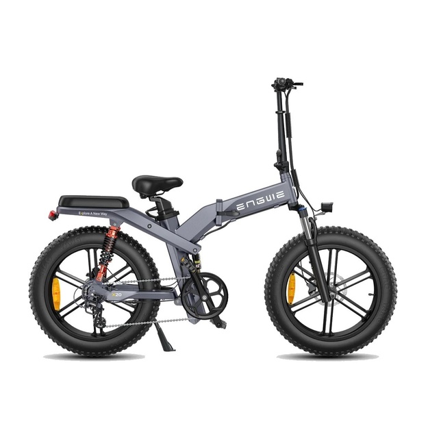 Dviratis 20  elektrinis sulankstomas Engwe X20 750Wh viena baterija pilkas
