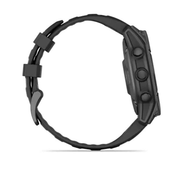 Garmin fenix E &ndash; 47 mm, AMOLED  i&scaron;manusis sportinis laikrodis (Pilkai melsvos spalvos)