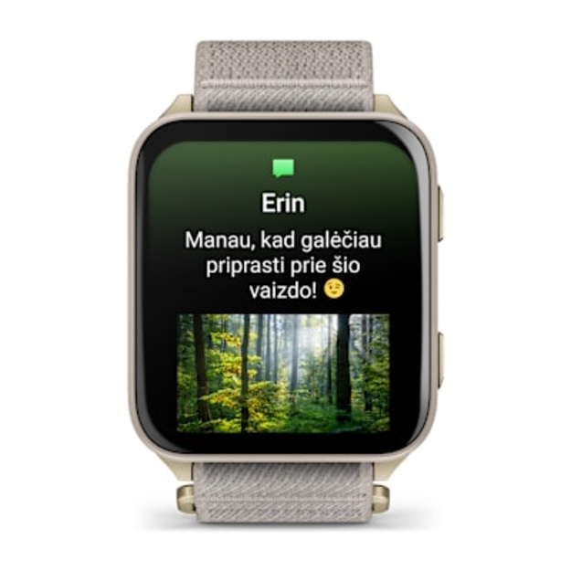 Garmin Venu&reg; X1 i&scaron;manusis sportinis laikrodis (Aukso spalvos)